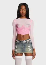 [Sugar Thrillz] Candy Ooh La La Sequin Underbust Corset