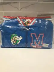 Nintendo Super Mario Bomber Jacket Quilted Mario and Luigi Jcket Size 14-16