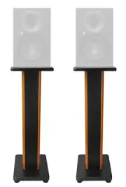 (2) Rockville 28" 2-Tone Studio Monitor Speaker Stands For Mackie XR624 Monitors