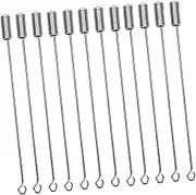 DOITOOL Long Stick Pin Ends Safety Pins 20pcs Heavy Duty Metal Sewing Pins Fashion Lapel Pins for Uniform Hat Scarf