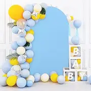 PATYDEST Wedding Arch - 7.2ft Spandex Arch Backdrop Covers in Light Blue for Bridal Shower & Birthday Celebration