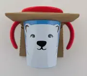 Munchkin Miracle 360 Degree Cup Polar Bear 177ml BPA Free 6m+ Handle Trainer NEW