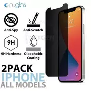 Nuglas Privacy Tempered Glass Screen Protector For iPhone 14 13 12 Pro Max Xs XR