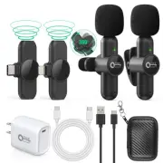 Wireless Lavalier Microphone for iPhone ipad Android,Wireless Lapel clip on m...