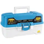 Plano Ready Set Fish Three-Tray Tackle Box - Aqua Blue/Tan - 620310