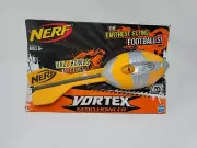 New NERF Aero Whistler Howler Vortex Football ball Orange Silver 2012 Hasbro