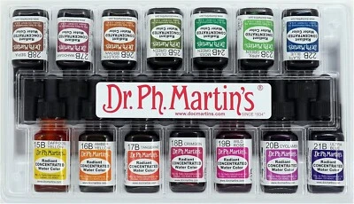 New Radiant Concentrated Water Color 0.5 oz Set of 14 Set B |AU Free Shipping