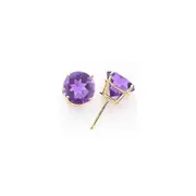 14k Yellow Gold 9mm Tsavorite Earrings