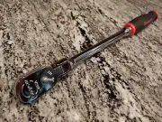 Snapon Tools 3/8 Long Flex Head Dual80 Soft Grip Ratchet