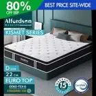 ALFORDSON Mattress Double Bed Euro Top Spring Foam Bedding 22CM Medium Firm