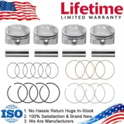 4 x Piston & Rings kit FITS Hyundai Kia Accent Rio 1.6L DOHC 2012-2016 (for: Hyundai)