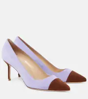 [Manolo Blahnik] Manolo Blahnik Capcour 70 suede pumps AU 10 purple