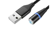 Centaurus 1/2m Magnetic Micro USB Type-c QC 3.0 Fast Charging Data Transmission Cable Cord- 1m Black