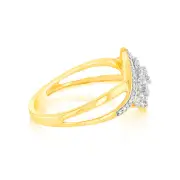 1/10 Carat Diamond Dress Ring in 9ct Yellow Gold, S