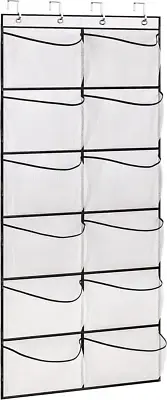 over the Door Shoe Organizer 12 Large Mesh Pockets Boots Hanging Storage Shoe Ra