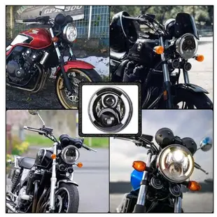 7英寸LED前大燈適合摩托車本田CB400SF VTR250 CB1100 CB750 Hornet250小黃蜂帶日行燈