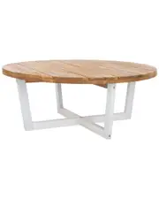 Safavieh Indoor/Outdoor Leo Round Coffee Table 4 Legs