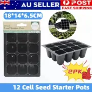 6pcs 12 Cell Seed Starter Pot Seed Grow Box Plant Propagation Pots Seedling Tray