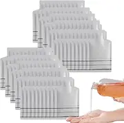 Heat Seal Sample Pouch | Heat Seal Bottle Shape Foil Pouch Packaging Bags | 100pcs Leak-Proof, Tip Open Shampoo Dispenser Bags for Shampoo, Cosmetics, Perfume