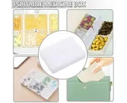 2Pcs Medicine Box Plastic Seal Up Medicine Box Dispensing Kit Pill Case Pill Storage