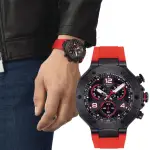 【TISSOT 天梭】T-RACE MOTOGP 2023 限量賽車三眼計時錶-45MM 開學(T141.417.37.057.01)