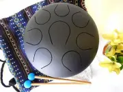 10 Inch Handmade Carbon Steel Tongue Drum Meditation sound Drum
