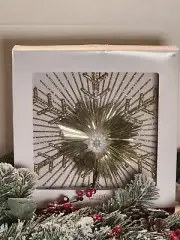 Ashland Gold Christmas LED Snowflake Star Lighted Tree Topper