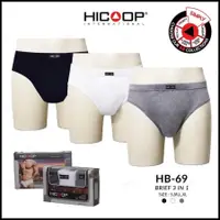 在飛比找蝦皮購物優惠-男士 Hicoop 內褲 3 合 1 Hb-69 多色