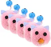 Levemolo 5Pcs Plush Cat Mouse for Kittens Soft Stuffed Animal Plaything with Bell Engaging Mice Stimulate Hunting Instincts and Keep Cats Fit Indoor Entertainment