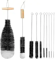 Bottle Brush [Set of 10], Bottle Brush for SodaStream Glass Bottle, Bottle Cleaner Cleaning Brush, Milk Hose Brush, Cleaning Brushes for Coffee Machine, Gentle and Scratch-Free Cleaning