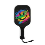 Blurry Smiley Pickleball Paddle Set, Game Over Pickleball Gear, Sports Gift