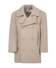 Long sleeved double-breasted jacket 14Y,12Y Nude