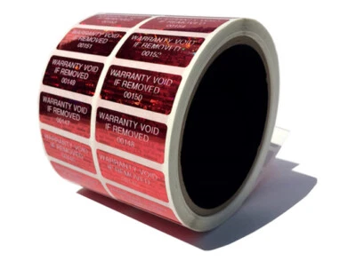 Custom Printed Tamper Evident Hologram Bright Security Label Seal Sticker 1.5x.6