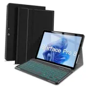 Microsoft Surface Pro 8 Case with Keyboard 2021, 7-Color Black Backlit