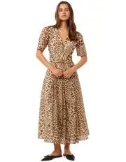 [Forever New] Melinda Belted Midi Dress in Brown