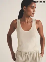 Reiss Ivory Kai Reiss | Les 100 Ciels Wool Knit Vest (AR9615) | $280