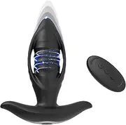Anal vibrator anal plug vibrators with 12 vibration modes & 3 telescopic modes remote control prostate vibrator for him P-spot massager dildo butt plug sex toy for men women