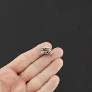 BULK 10 Golf Cart Antique Silver Tone Charms 3D - SC2248