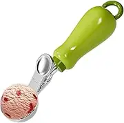 Ice Cream Scooper | Reboundable Cookie Scoops for Baking,Ice Cream Dispenser Hangable Kitchen Gadget for Dining Bakery Family Restaurant Commercial Pastry Fruit Gathering Buffet