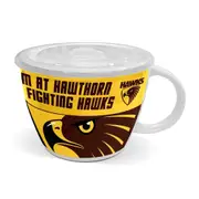 Hawthorn Hawks AFL Ceramic Soup Mug With Lid