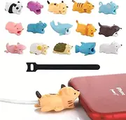 Animal Mobile Phone Data Cable Protection, Animal Cable Silicone Protector, Charging Cable Saver, Universal Cute Cable Break Protection Silicone, Cable Protection for Various Data Cables, with