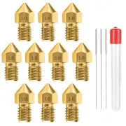 1.0MM MK8 Ender 3 Nozzles 10 pcs 3D Printer Brass Nozzles Extruder for Makerbot