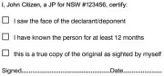 JP05 JUSTICE OF THE PEACE NSW Custom Flash Stamp Self Inking Refillable