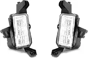 Car Front White LED Daytime Running Lights Fog Lights Front Bumper Bar Lights Compatible for Subaru 2020-2022