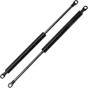 X AUTOHAUX 350mm/13.78" Gas Struts 500N Gas Springs Black Carbon Steel 2 Pcs RV Car Toolbox Lid Storage Box Cover Cabinet Door Cover