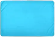 Plain Deep Sky Blue Solid Color Bed Waterproof Pads, Water Proof Pads for Bed Washable, Washable Pads for Beds for Incontinence Adults