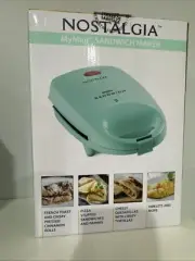 Nostalgia MyMini Sandwich Maker Brand New In Box Light Green in Color