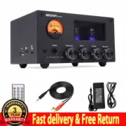 M7N 100W Bluetooth Stereo Power Amplifier 2x6J1 Electronic Tubes Amp 24V Adapter