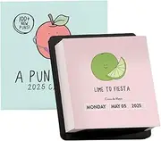 Funny Desk Calendar, 2025 Daily Puns Calendar, Hilarious Daily Jokes for Desk, Decorative 12-Month Calendar, 2025 Desk Calendar with Punny Illustrations, Daily Humor Calendar for Office, Table, Shelf