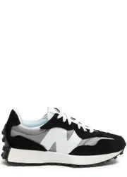 New Balance 327 Panelled Canvas Sneakers - Black - 5.5 5.5